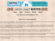 Tablet Screenshot of jesusarmywatch.org.uk